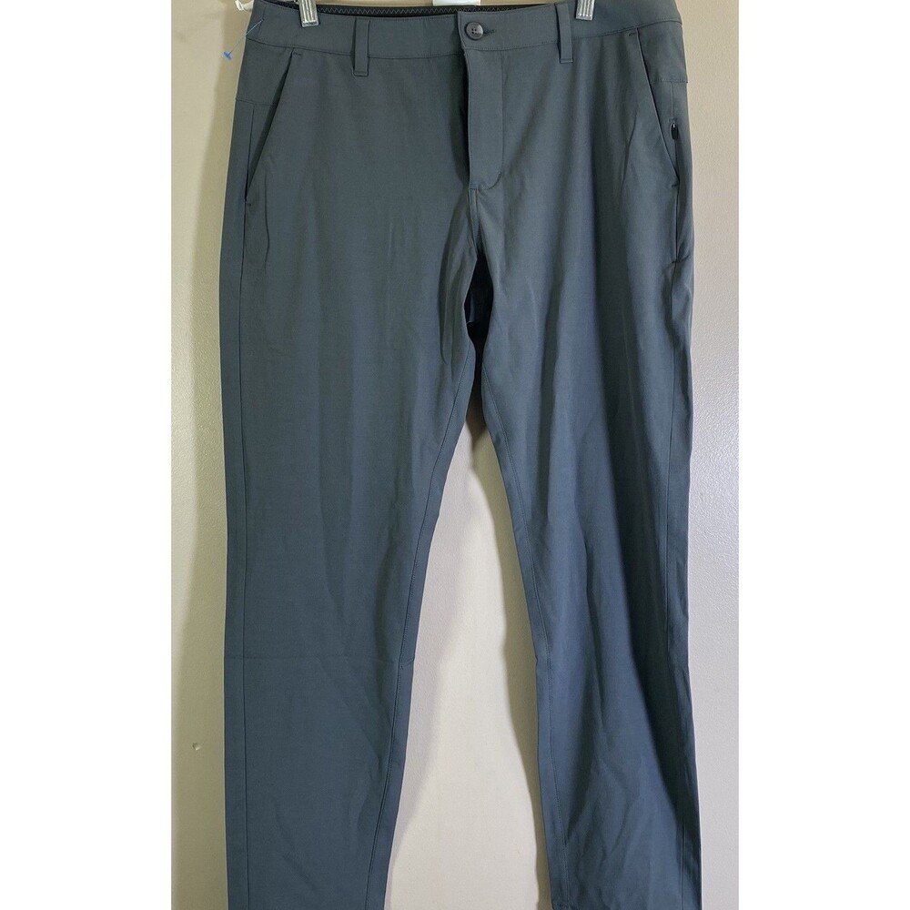 Vuori Aim Chino Pants Men's 34x30 Gray Blue Lightweight Stretch V431-S
